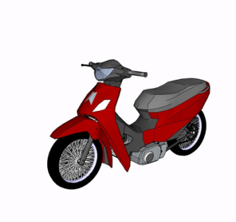 现代电动车su模型