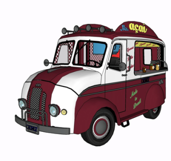 现代汽车su模型