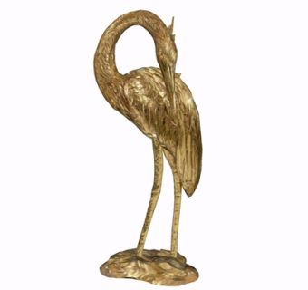 现代金属仙鹤摆件su模型