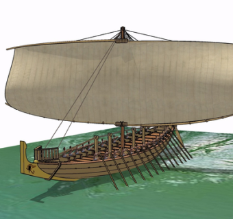 现代帆船su模型