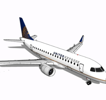 现代飞机su模型