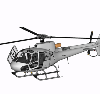 现代直升机su模型