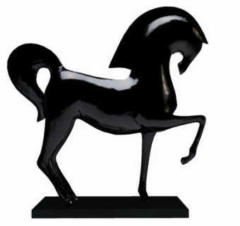 现代骏马摆件su模型