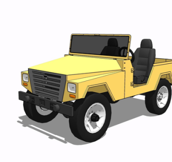 现代汽车su模型