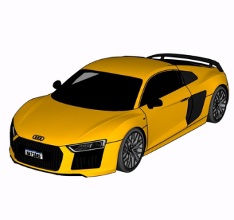 现代跑车su模型