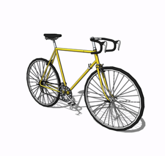 现代自行车su模型