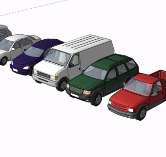 现代汽车su模型