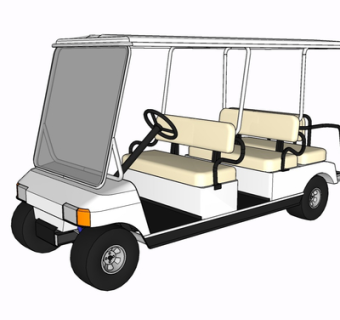 现代巡逻车su模型