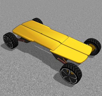 现代遥控车su模型