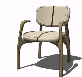 现代单椅su模型