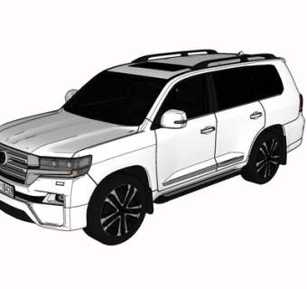 现代汽车su模型