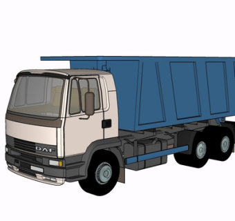 现代垃圾车su模型