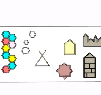 现代墙饰挂件su模型