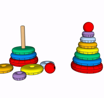 现代儿童玩具su模型
