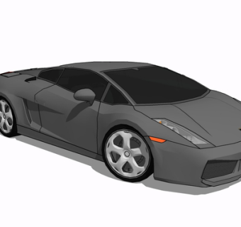 现代跑车su模型