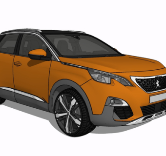 现代汽车su模型