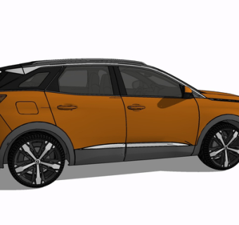 现代汽车su模型