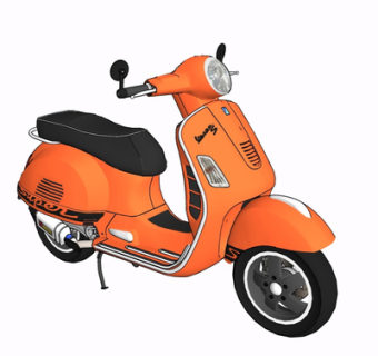 现代电动车su模型