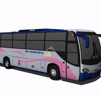 现代巴士su模型