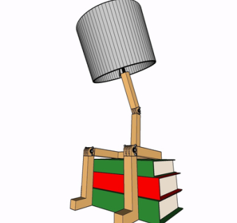 现代台灯su模型