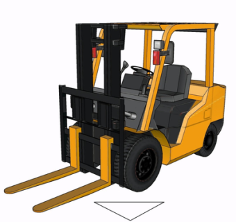 现代叉车su模型