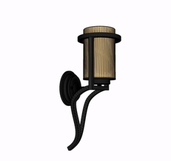 现代金属壁灯su模型