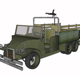 现代货车su模型