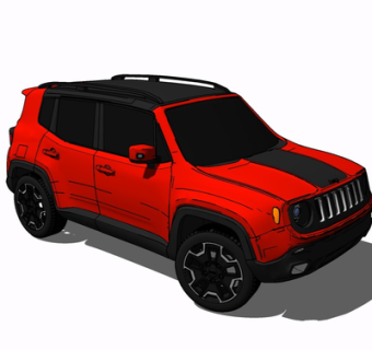 现代汽车su模型