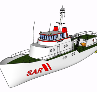 现代游轮su模型