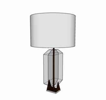 现代台灯su模型