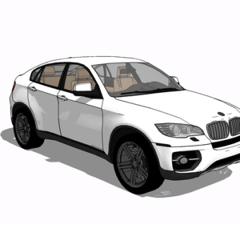 现代汽车su模型