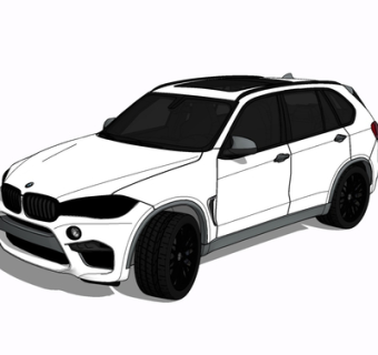 现代宝马汽车su模型