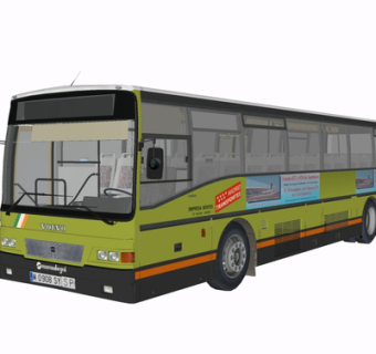 现代公交车su模型