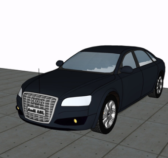 现代汽车su模型