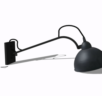 现代金属壁灯su模型