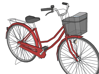 现代自行车su模型
