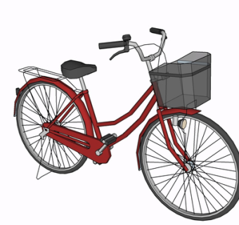 现代自行车su模型