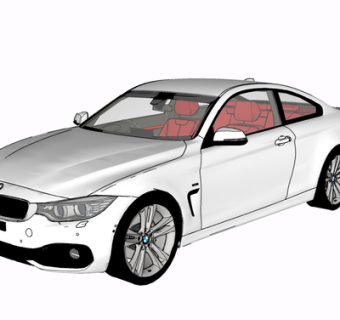 现代宝马汽车su模型