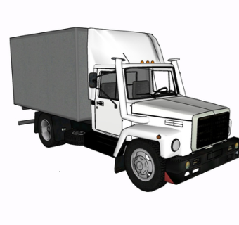 现代卡车su模型