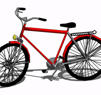 现代自行车su模型