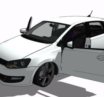 现代汽车su模型