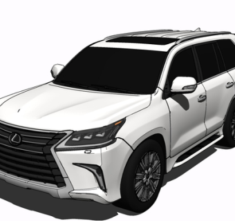 现代汽车su模型