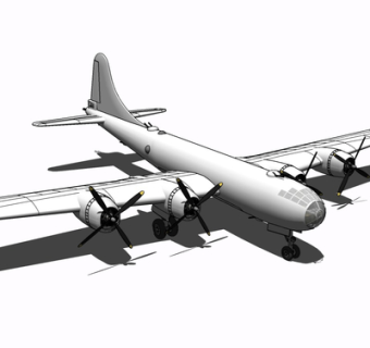 现代飞机su模型