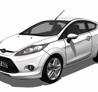 现代汽车su模型