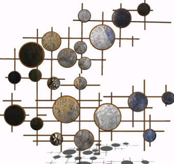 现代金属挂件su模型