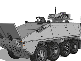 现代<em>装甲车</em>su模型