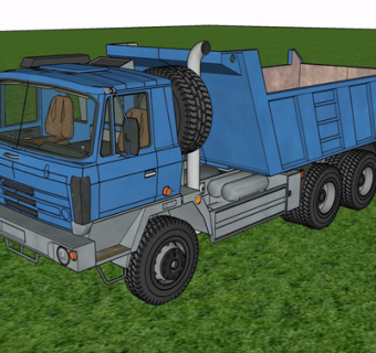 现代货车su模型