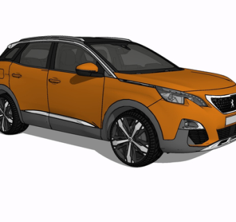 现代汽车su模型