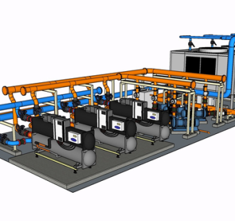 现代工业设备su模型