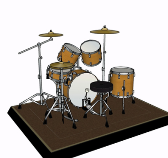 现代架子鼓su模型